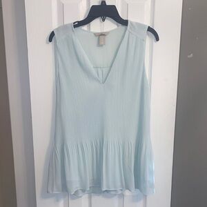 H&M Light Blue Sleeveless Blouse